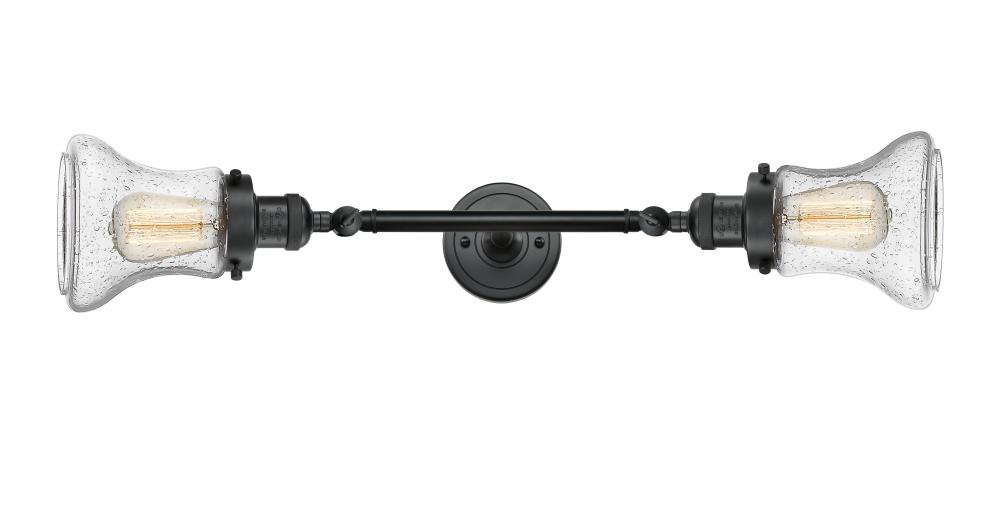 Bellmont - 2 Light - 6 inch - Matte Black - Adjustable Bath Vanity Light