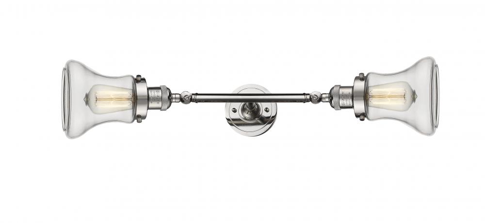 Bellmont - 2 Light - 6 inch - Polished Nickel - Adjustable Bath Vanity Light