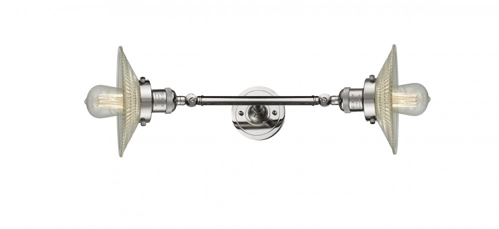 Halophane - 2 Light - 9 inch - Polished Nickel - Adjustable Bath Vanity Light