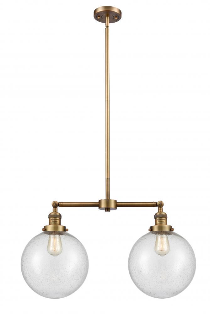 Beacon - 2 Light - 25 inch - Brushed Brass - Stem Hung - Adjustable Island Light