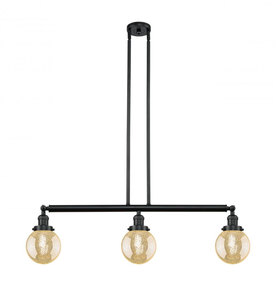 Beacon - 3 Light - 39 inch - Matte Black - Stem Hung - Island Light