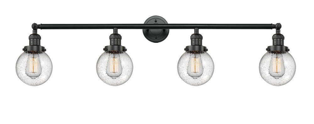 Beacon - 4 Light - 42 inch - Matte Black - Bath Vanity Light