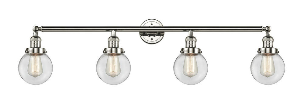 Beacon - 4 Light - 42 inch - Polished Nickel - Adjustable Bath Vanity Light