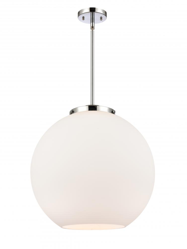 Athens - 1 Light - 18 inch - Polished Chrome - Stem Hung - Pendant