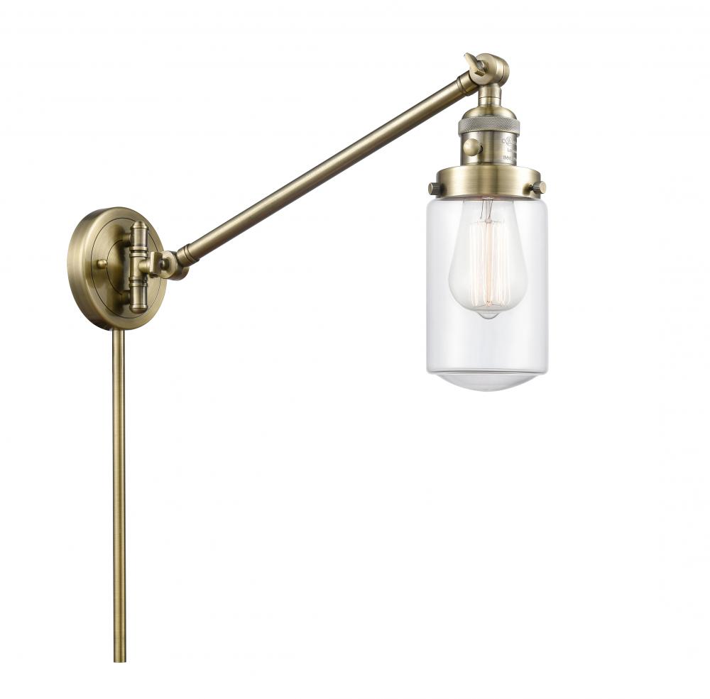 Dover - 1 Light - 5 inch - Antique Brass -Adjustable Swing Arm