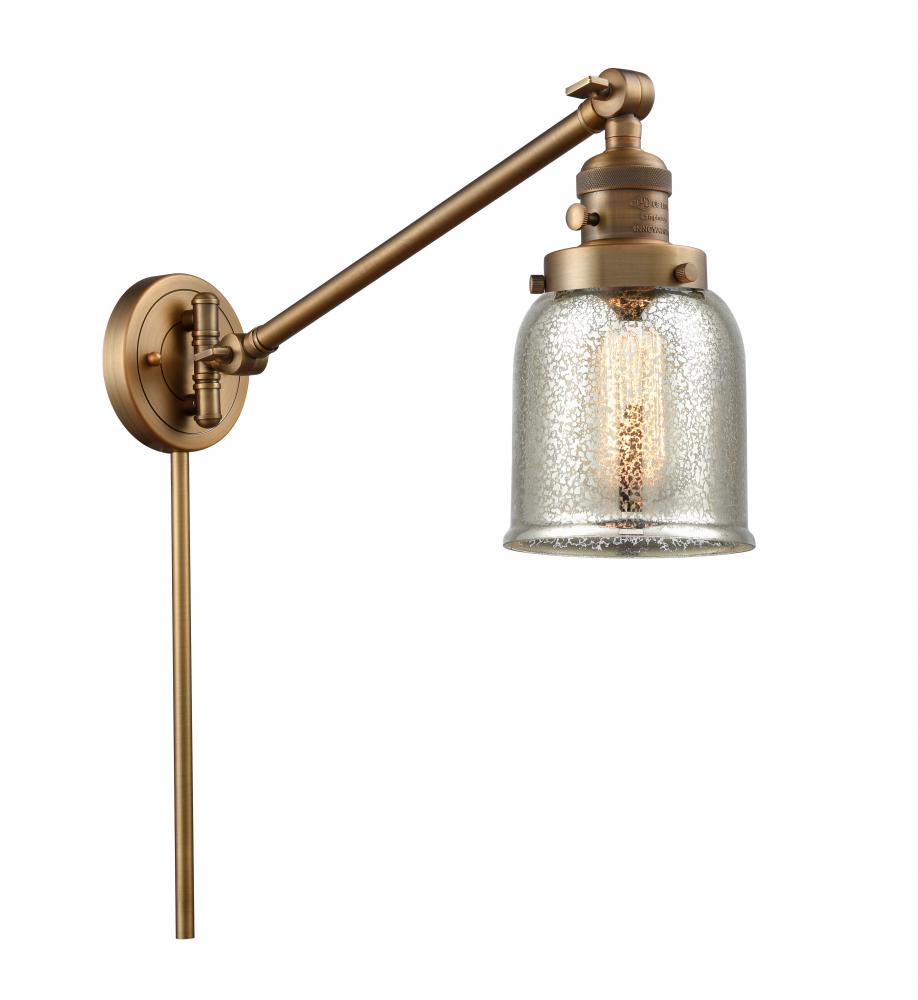 Bell - 1 Light - 8 inch - Brushed Brass -Adjustable Swing Arm