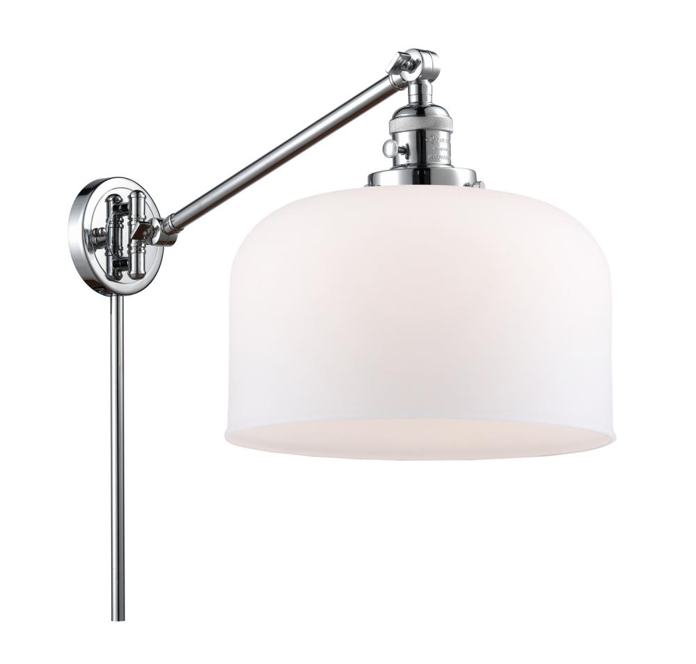 Bell - 1 Light - 12 inch - Polished Chrome -Adjustable Swing Arm
