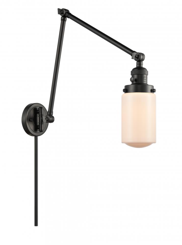 Dover - 1 Light - 5 inch - Matte Black -Adjustable Swing Arm
