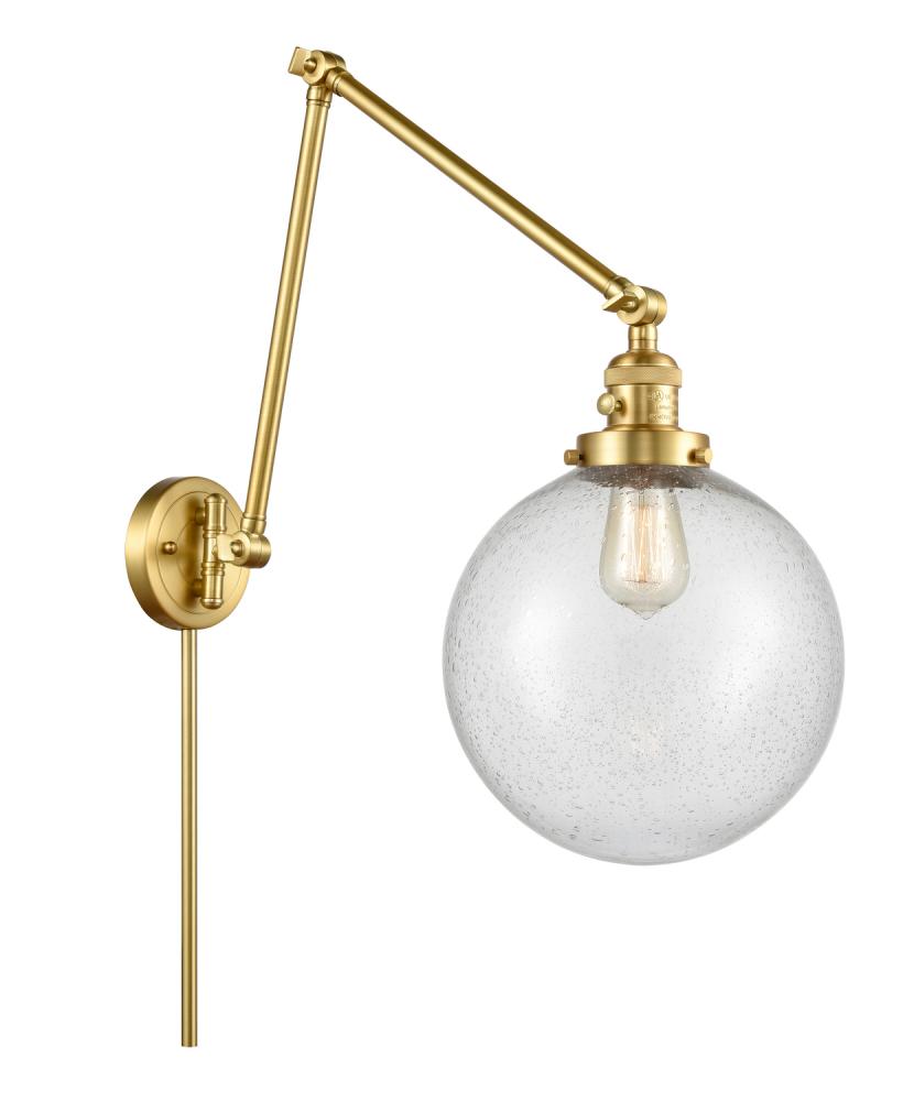 Beacon - 1 Light - 10 inch - Satin Gold -Adjustable Swing Arm