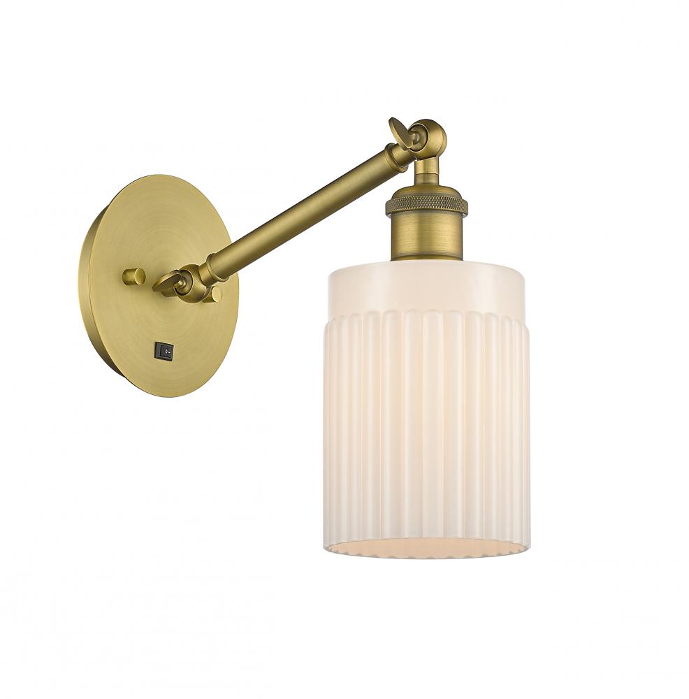 Hadley - 1 Light - 5 inch - Brushed Brass - Adjustable Sconce