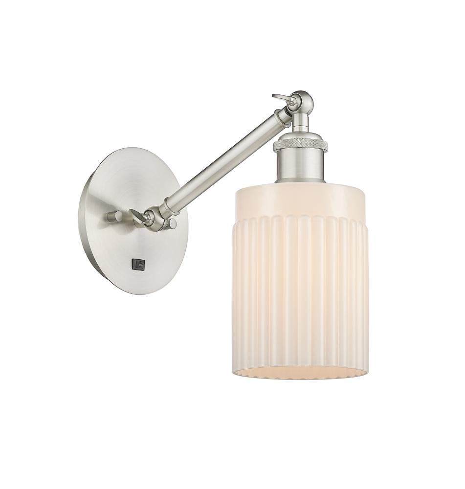 Hadley - 1 Light - 5 inch - Brushed Satin Nickel - Adjustable Sconce