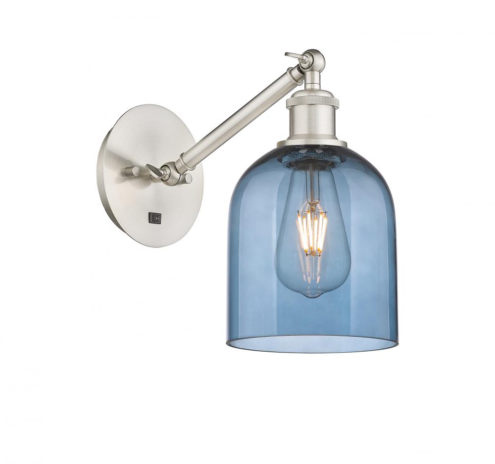 Bella - 1 Light - 6 inch - Brushed Satin Nickel - Adjustable Sconce