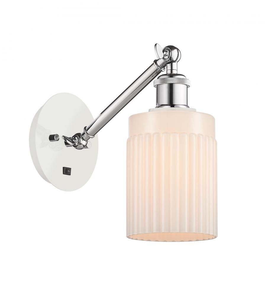 Hadley - 1 Light - 5 inch - White Polished Chrome - Adjustable Sconce