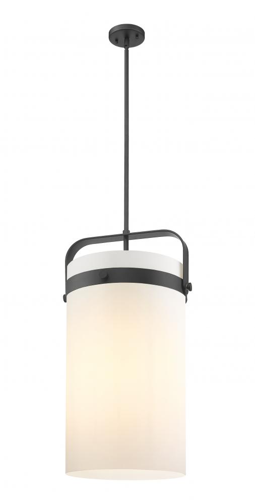 Pilaster - 4 Light - 12 inch - Matte Black - Pendant