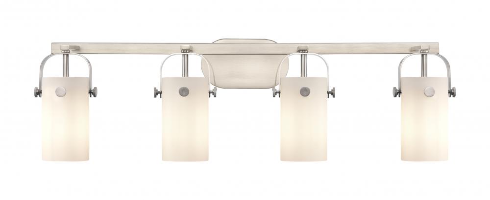 Pilaster - 4 Light - 35 inch - Brushed Satin Nickel - Bath Vanity Light