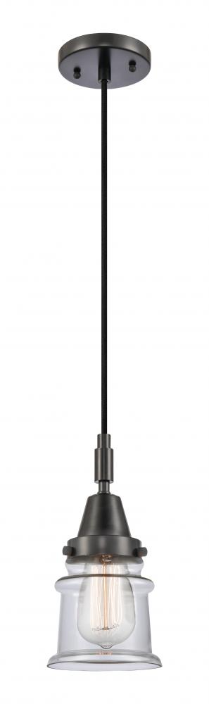 Canton - 1 Light - 7 inch - Matte Black - Mini Pendant