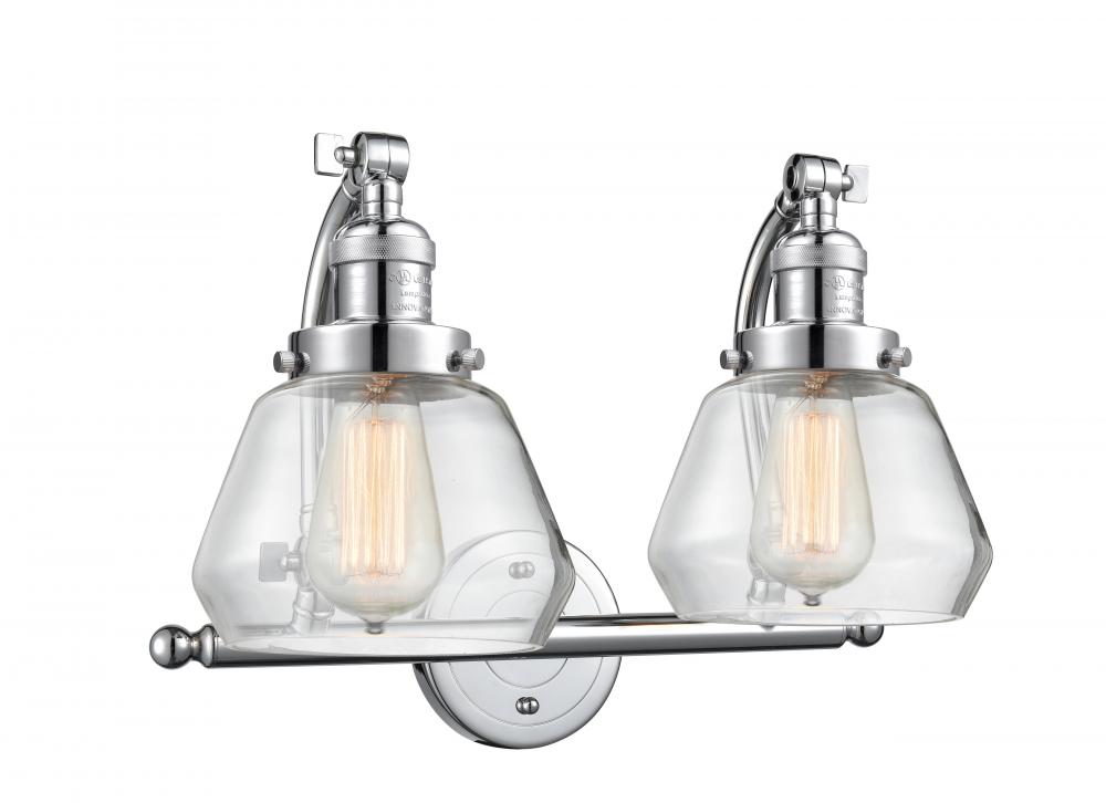 Fulton - 2 Light - 18 inch - Polished Chrome - Adjustable Bath Vanity Light