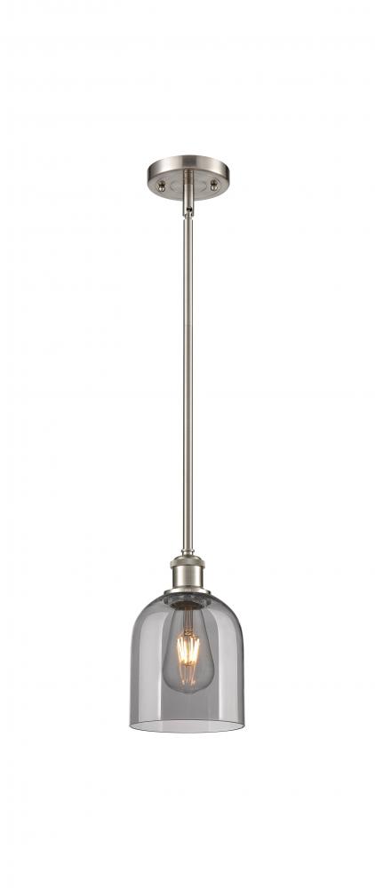 Bella - 1 Light - 6 inch - Brushed Satin Nickel - Mini Pendant