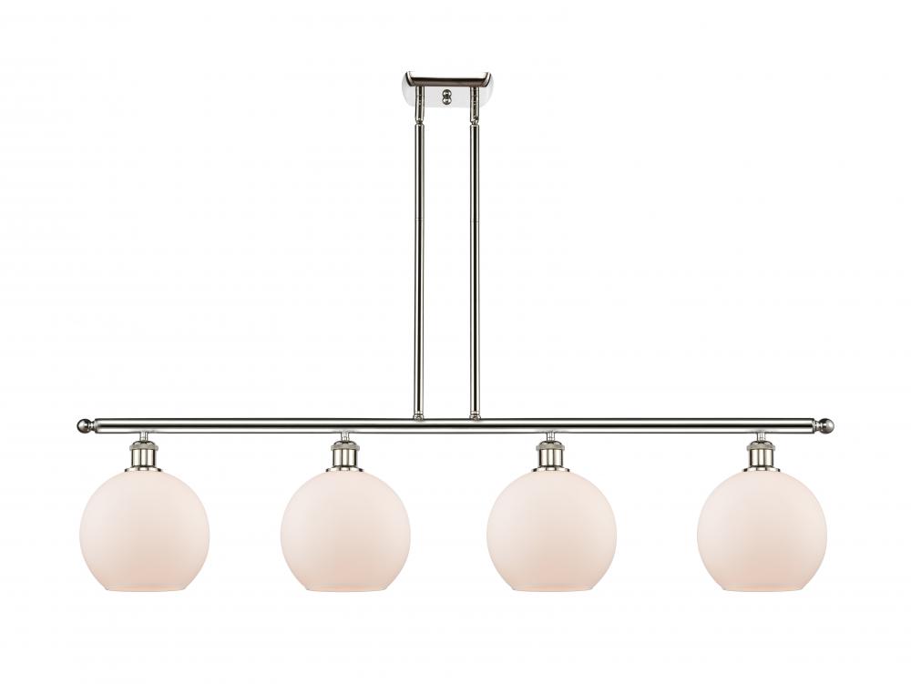 Athens - 4 Light - 48 inch - Polished Nickel - Cord hung - Island Light