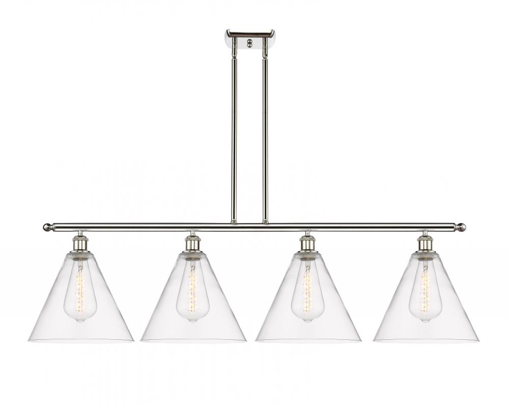 Berkshire - 4 Light - 50 inch - Polished Nickel - Cord hung - Island Light