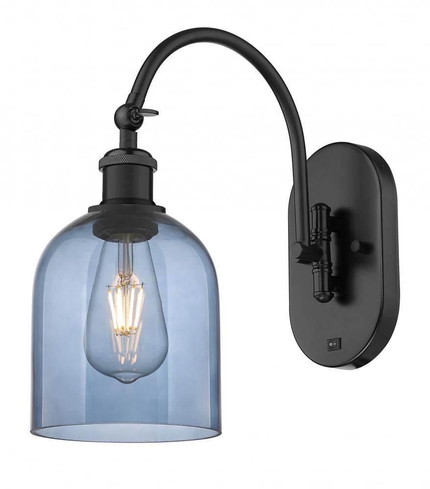 Bella - 1 Light - 6 inch - Matte Black - Adjustable Swing Arm