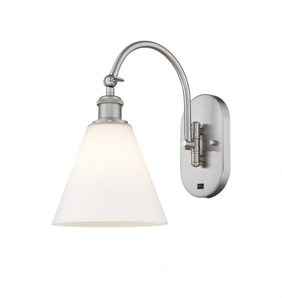 Berkshire - 1 Light - 8 inch - Brushed Satin Nickel - Adjustable Swing Arm