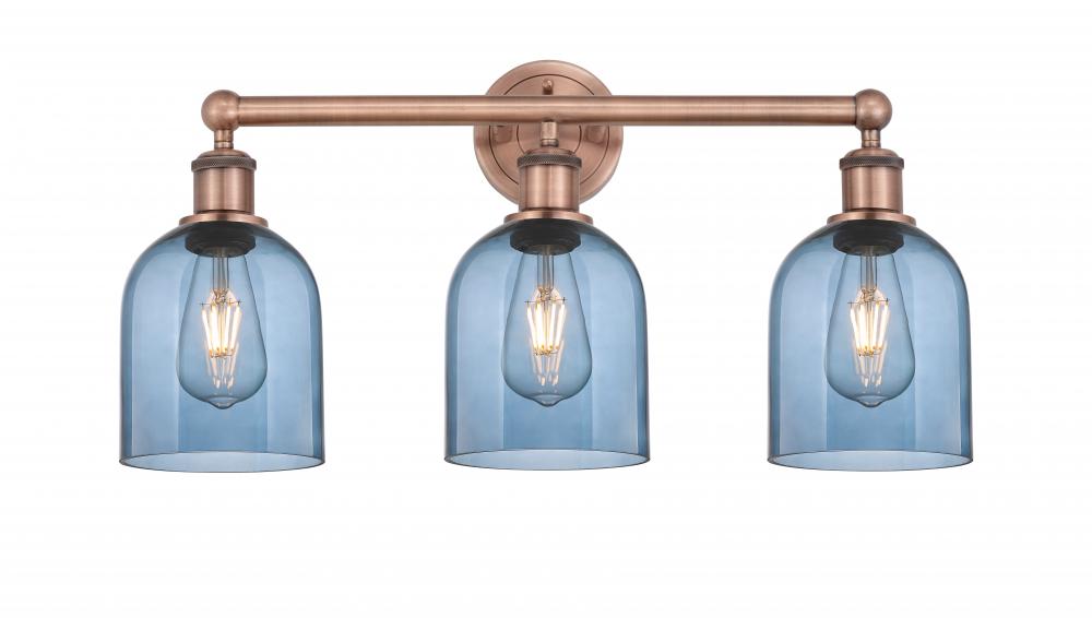 Bella - 3 Light - 24 inch - Antique Copper - Bath Vanity Light