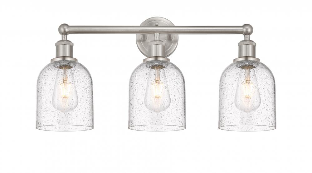 Bella - 3 Light - 24 inch - Brushed Satin Nickel - Bath Vanity Light