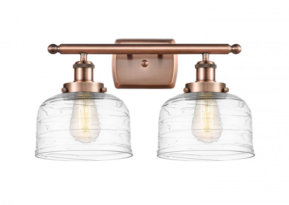 Bell - 2 Light - 18 inch - Black Antique Brass - Bath Vanity Light
