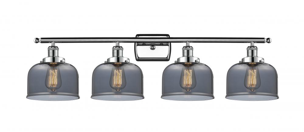 Bell - 4 Light - 38 inch - Polished Chrome - Bath Vanity Light