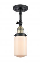 Innovations Lighting 201F-BAB-G311 - Dover - 1 Light - 5 inch - Black Antique Brass - Adjustable Semi-Flush Mount