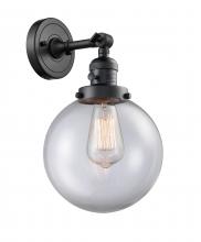 Innovations Lighting 203SW-BK-G202-8-LED - Beacon - 1 Light - 8 inch - Matte Black - Adjustable Sconce