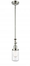 Innovations Lighting 206-PN-G312 - Dover - 1 Light - 5 inch - Polished Nickel - Stem Hung - Adjustable Mini Pendant