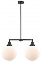 Innovations Lighting 209-OB-G201-10 - Beacon - 2 Light - 25 inch - Oil Rubbed Bronze - Stem Hung - Island Light