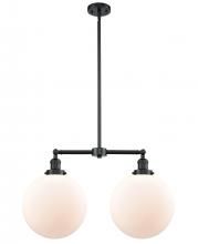 Innovations Lighting 209-OB-G201-12 - Beacon - 2 Light - 27 inch - Oil Rubbed Bronze - Stem Hung - Adjustable Island Light