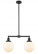 Innovations Lighting 209-OB-G201-8 - Beacon - 2 Light - 25 inch - Oil Rubbed Bronze - Stem Hung - Island Light