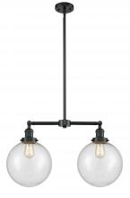 Innovations Lighting 209-OB-G204-10 - Beacon - 2 Light - 25 inch - Oil Rubbed Bronze - Stem Hung - Island Light