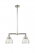 Innovations Lighting 209-PN-G172 - Fulton - 2 Light - 21 inch - Polished Nickel - Stem Hung - Adjustable Island Light