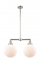 Innovations Lighting 209-PN-G201-10 - Beacon - 2 Light - 25 inch - Polished Nickel - Stem Hung - Island Light