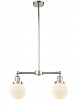 Innovations Lighting 209-PN-G201-6 - Beacon - 2 Light - 23 inch - Polished Nickel - Stem Hung - Island Light