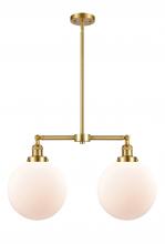 Innovations Lighting 209-SG-G201-10 - Beacon - 2 Light - 25 inch - Satin Gold - Stem Hung - Island Light