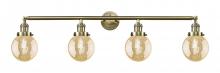 Innovations Lighting 215-AB-G208-6 - Beacon - 4 Light - 42 inch - Antique Brass - Bath Vanity Light