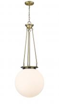 Innovations Lighting 221-1P-AB-G201-16 - Beacon - 1 Light - 16 inch - Antique Brass - Chain Hung - Pendant