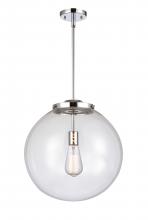 Innovations Lighting 221-1S-PC-G202-16 - Beacon - 1 Light - 16 inch - Polished Chrome - Stem Hung - Pendant