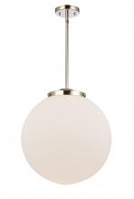 Innovations Lighting 221-1S-PN-G201-16 - Beacon - 1 Light - 16 inch - Polished Nickel - Stem Hung - Pendant