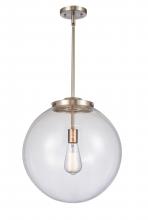 Innovations Lighting 221-1S-SN-G202-16 - Beacon - 1 Light - 16 inch - Brushed Satin Nickel - Stem Hung - Pendant