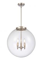 Innovations Lighting 221-3S-SN-G202-18 - Beacon - 3 Light - 18 inch - Brushed Satin Nickel - Cord hung - Pendant