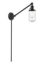 Innovations Lighting 237-OB-G314 - Dover - 1 Light - 5 inch - Oil Rubbed Bronze -Adjustable Swing Arm