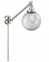 Innovations Lighting 237-SN-G202-8 - Beacon - 1 Light - 8 inch - Brushed Satin Nickel -Adjustable Swing Arm