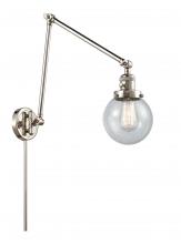 Innovations Lighting 238-PN-G204-6 - Beacon - 1 Light - 6 inch - Polished Nickel -Adjustable Swing Arm